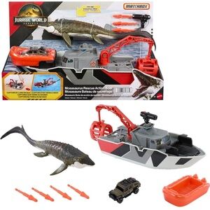 Jurassic World Mattel Matchbox Toy Car Mosasaurus Playset